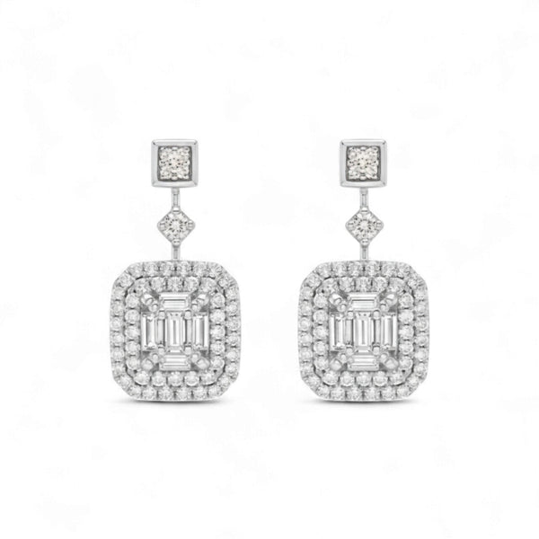 Item | Buy Anne Natural Drop Diamonds Earring in 18KT Gold | SPOP Enterprise Global
