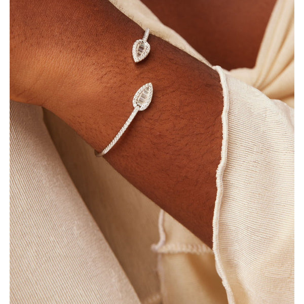 Item | Buy Mabel Moissanite Cuff Bracelet in 925 Sterling Silver | SPOP Enterprise Global