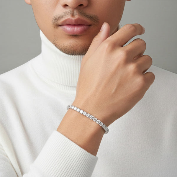 Item | Buy Lab Grown Diamond Tennis Bracelet in 18KT Gold | SPOP Enterprise Global