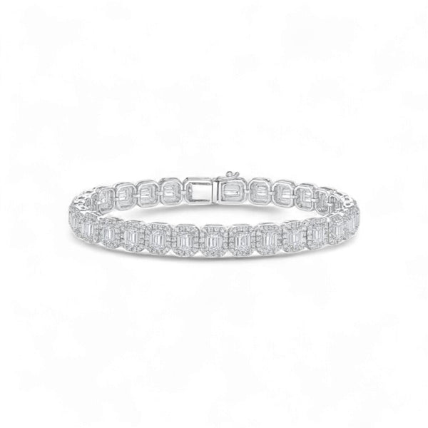 Ola Iced Out Moissanite Tennis Bracelet in 925 Sterling Silver Item | Buy Ola Iced Out Moissanite Tennis Bracelet in 925 Sterling Silver | SPOP Enterprise Global