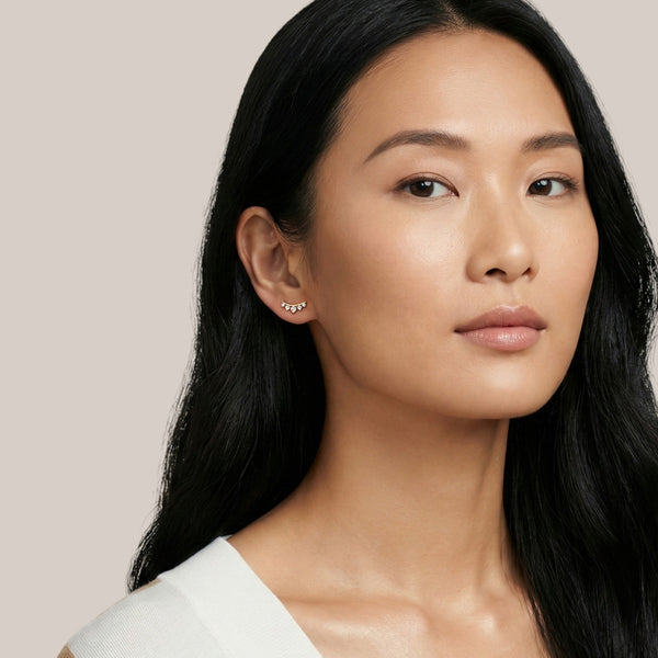 Labret Cartilage Diamond Studs in 18KT Gold Item | Buy Labret Cartilage Diamond Studs in 18KT Gold | SPOP Enterprise Global