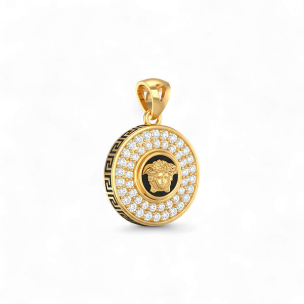 Medusa Diamond Pendent in 18KT Gold Item | Buy Medusa Diamond Pendent in 18KT Gold | SPOP Enterprise Global