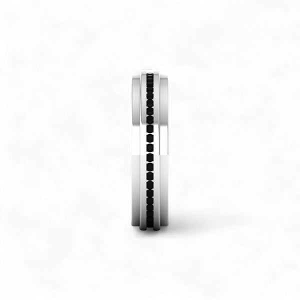 Item | Buy Emma Black Moissanite Titanium Band | SPOP Enterprise Global