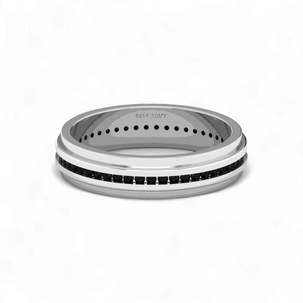 Item | Buy Emma Black Moissanite Titanium Band | SPOP Enterprise Global