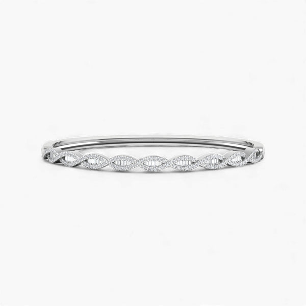 Item | Buy Marise Diamond Bangle Bracelet in 18KT Gold | SPOP Enterprise Global