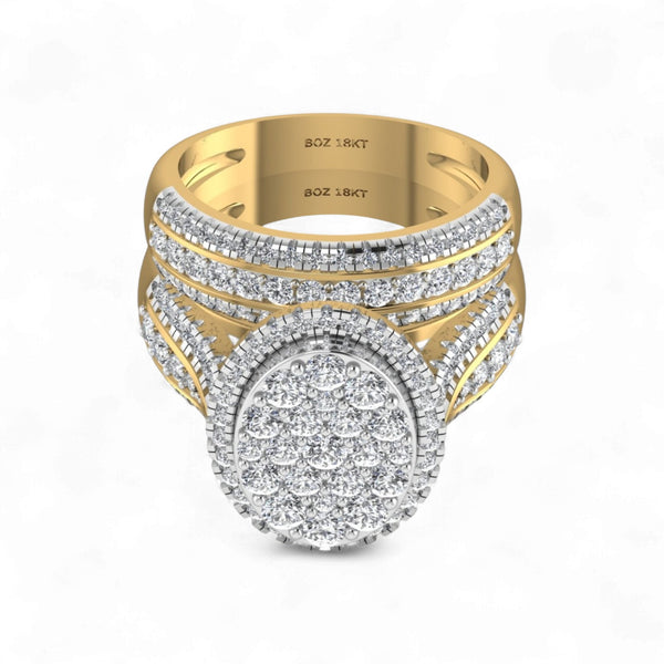 Amanda Round Cut Diamond Bridal Set in 18KT Gold Item | Buy Amanda Round Cut Diamond Bridal Set in 18KT Gold | SPOP Enterprise Global