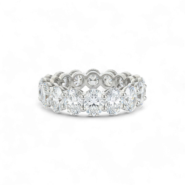Eternity Oval Cut CZ Band in 925 Sterling Silver Item | Buy Eternity Oval Cut CZ Band in 925 Sterling Silver | SPOP Enterprise Global
