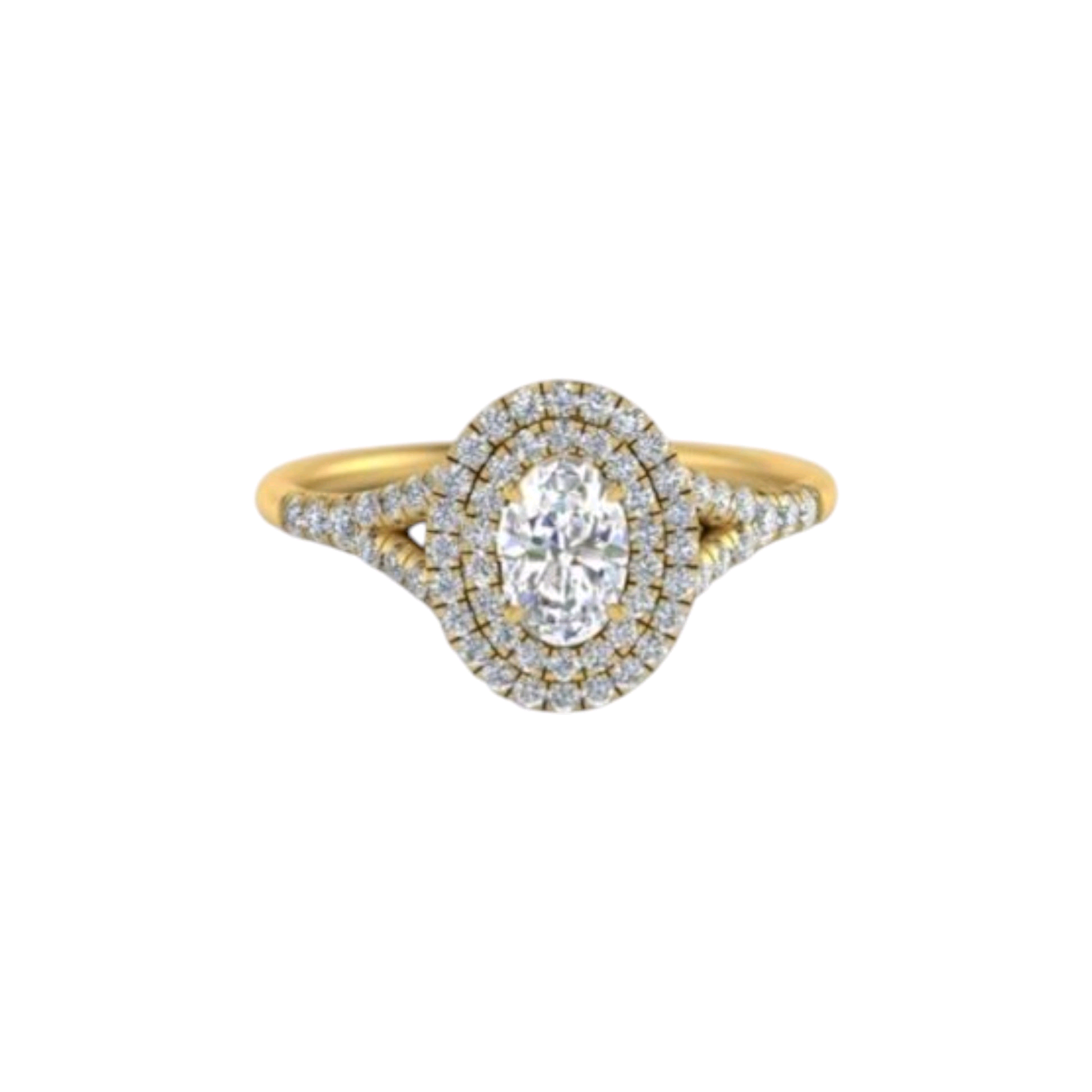 Item | Buy Zuri Diamond Engagement Ring in 18K Gold | SPOP Enterprise Global