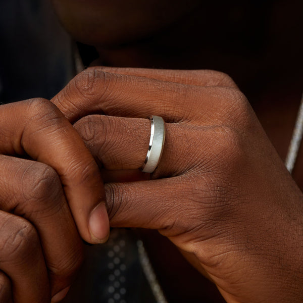 BOZ Titanium Silver-Tone Band Item | Buy BOZ Titanium Silver-Tone Band | SPOP Enterprise Global