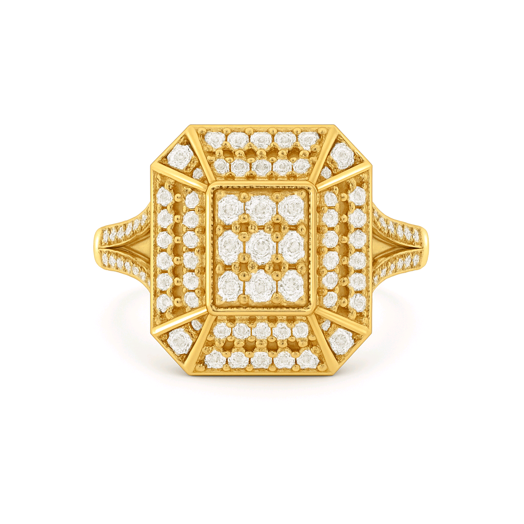Item | Buy Michelle CZ Engagement Ring in 10K Gold | SPOP Enterprise Global