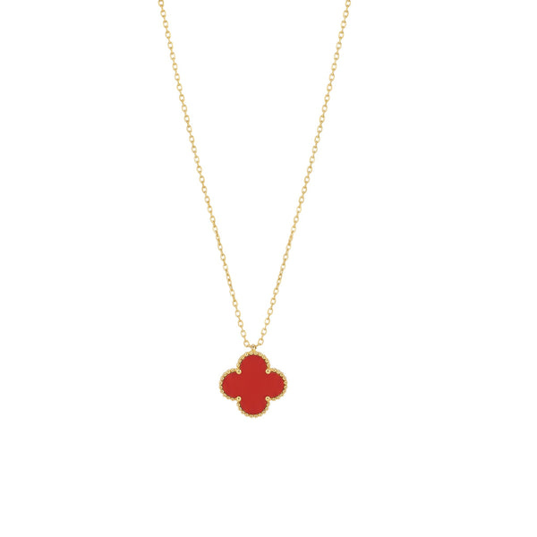 Clover Necklace in 18KT Gold Item | Buy Clover Necklace in 18KT Gold | SPOP Enterprise Global