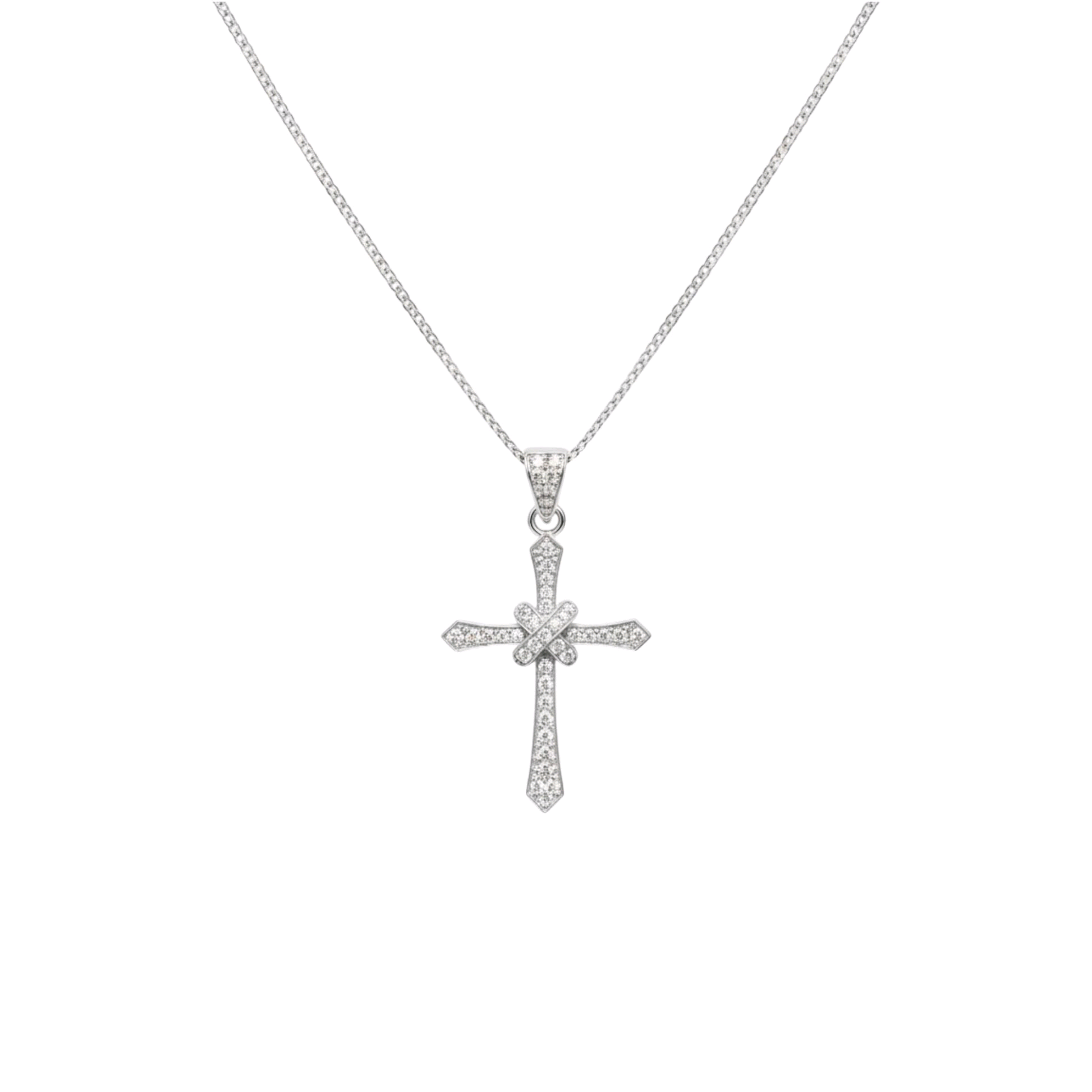 Item | Buy Amari Moissanite Cross Necklace in 925 Sterling Silver | SPOP Enterprise Global