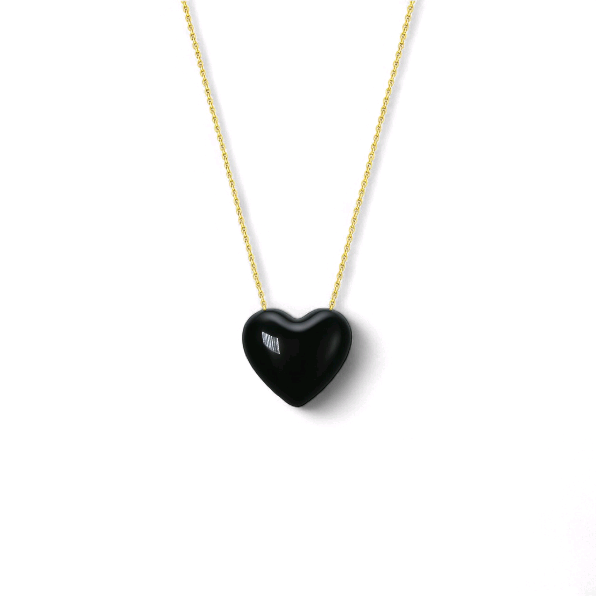 Item | Buy Heart Enamel Necklace in 18KT Gold | SPOP Enterprise Global