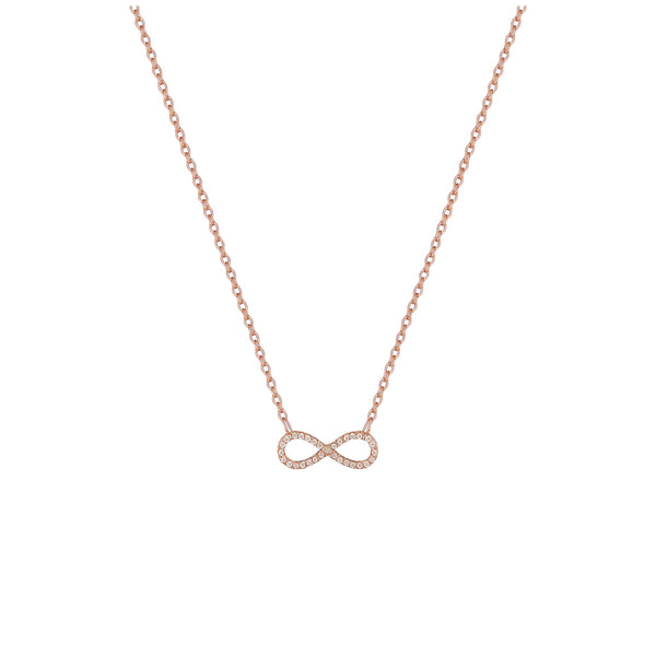 Item | Buy Infinity Natural Diamond Necklace in 18KT Gold | SPOP Enterprise Global