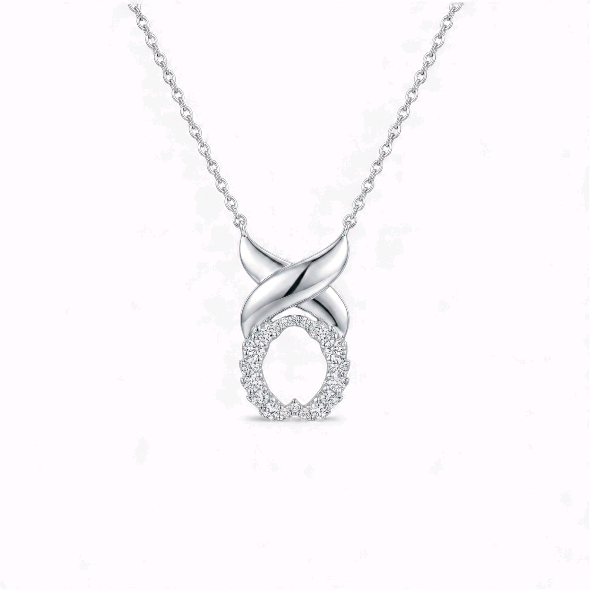 XO Pendant Diamond Necklace in 18KT Gold Item | Buy XO Pendant Diamond Necklace in 18KT Gold | SPOP Enterprise Global