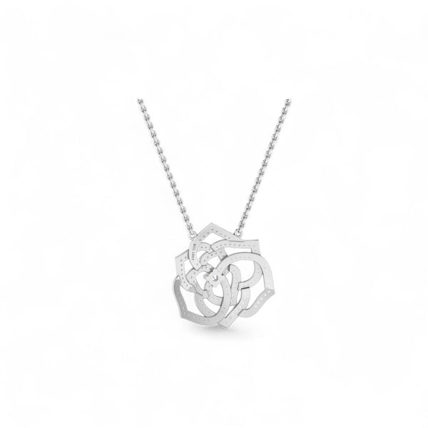 Item | Buy Maureen Floral Moissanite Necklace in 925 Sterling Silver | SPOP Enterprise Global