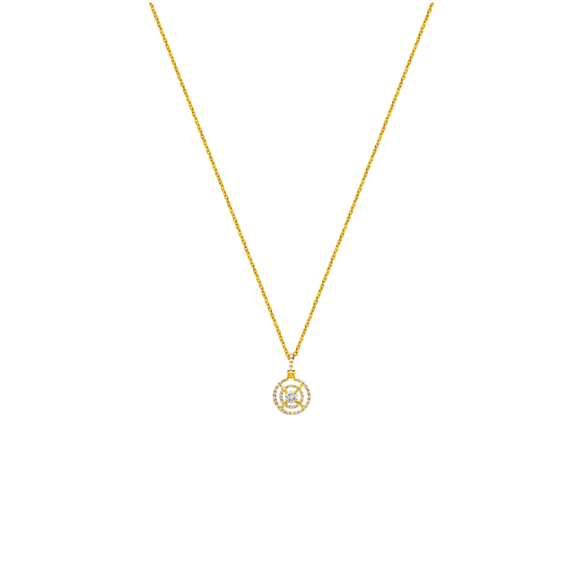 Item | Buy Orbit Natural Diamond Necklace in 18KT Gold | SPOP Enterprise Global