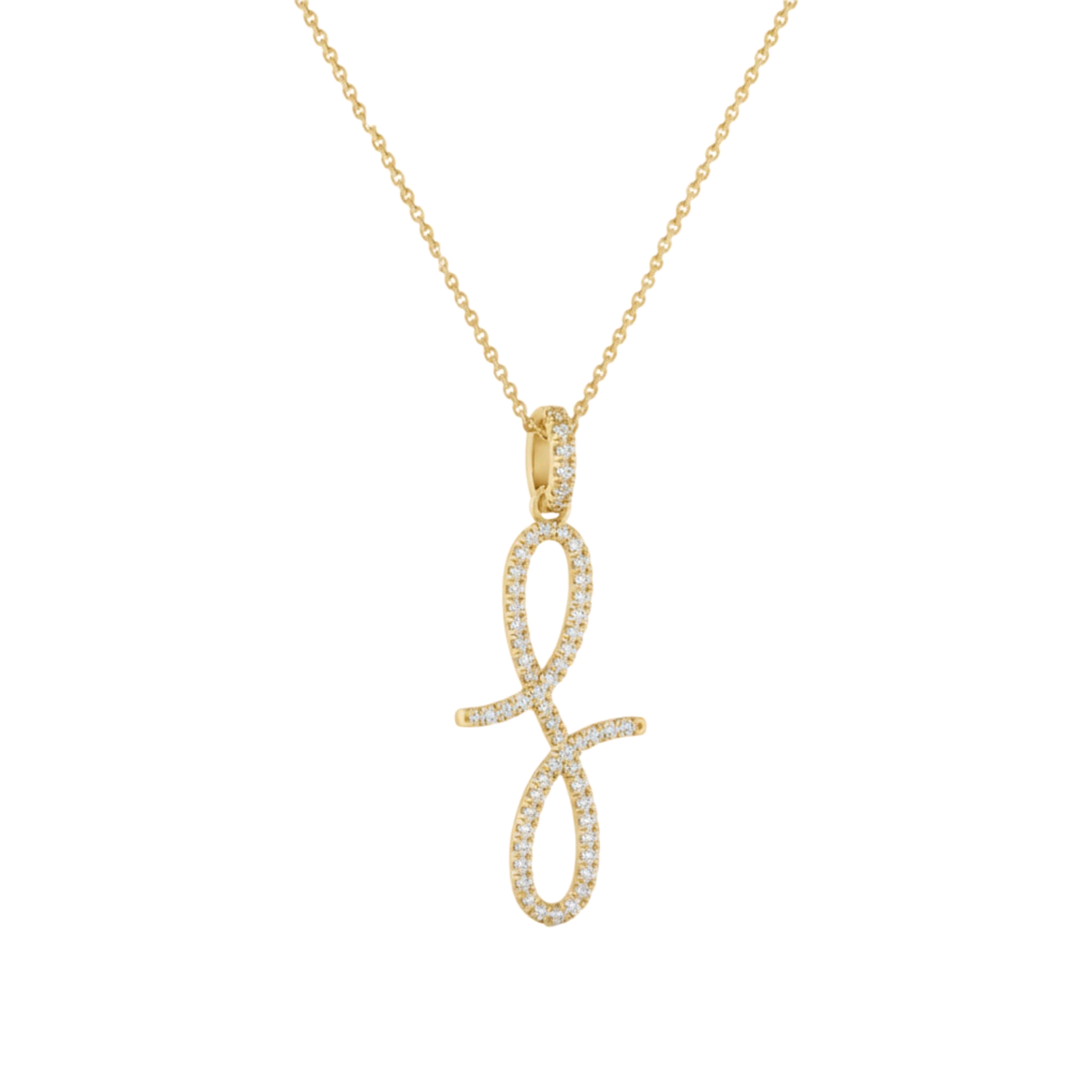 Item | Buy Oiza Pave Infinie Pendant Necklace in 18KT Gold | SPOP Enterprise Global