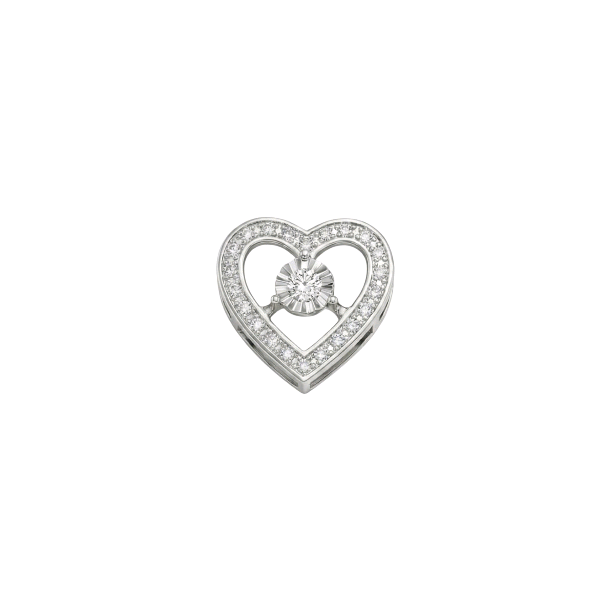 Item | Buy Eternal Heart Diamond Pendant in 18KT Gold | SPOP Enterprise Global