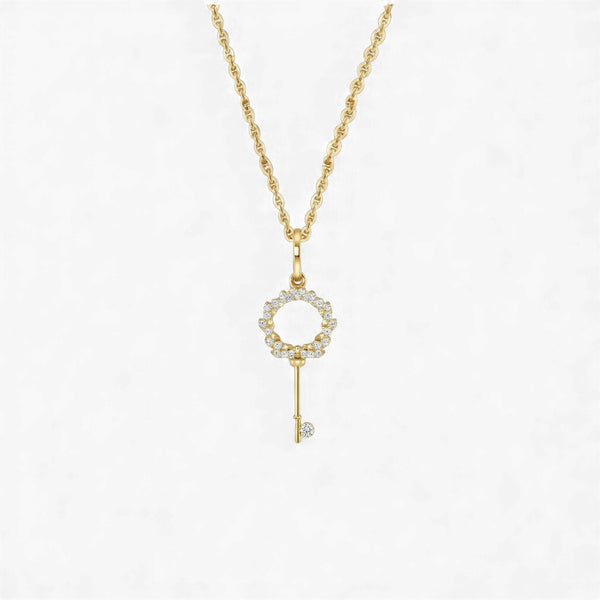 BOZ Forever Key Diamond Necklace in 18KT Gold Item | Buy BOZ Forever Key Diamond Necklace in 18KT Gold | SPOP Enterprise Global