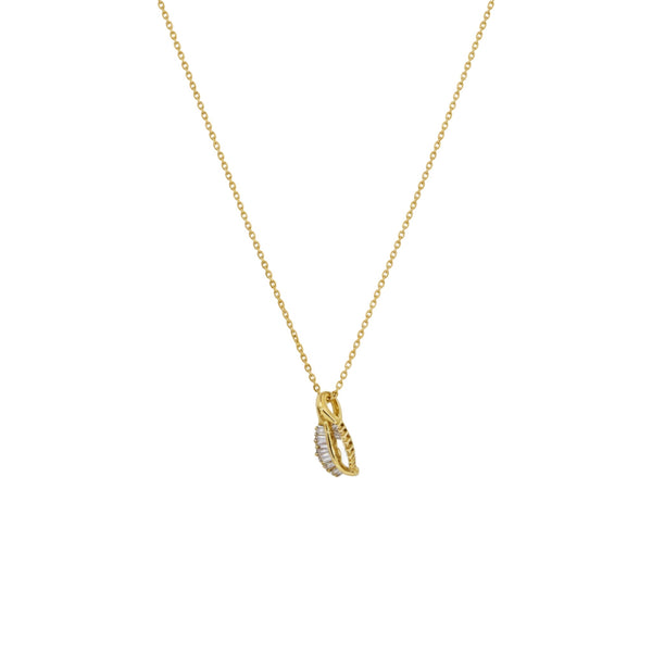 Item | Buy Floral Leaf Diamond Necklace in 18KT Gold | SPOP Enterprise Global