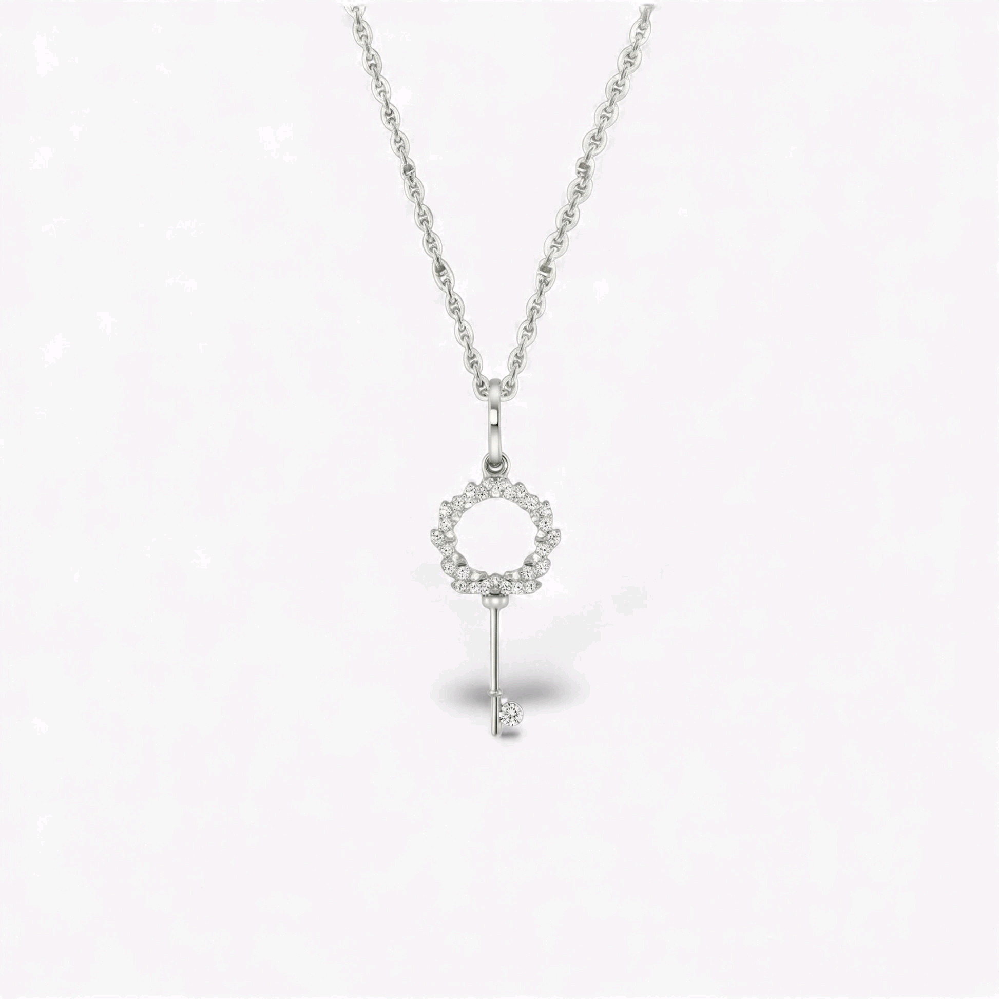 Item | Buy BOZ Forever Key Diamond Necklace in 18KT Gold | SPOP Enterprise Global