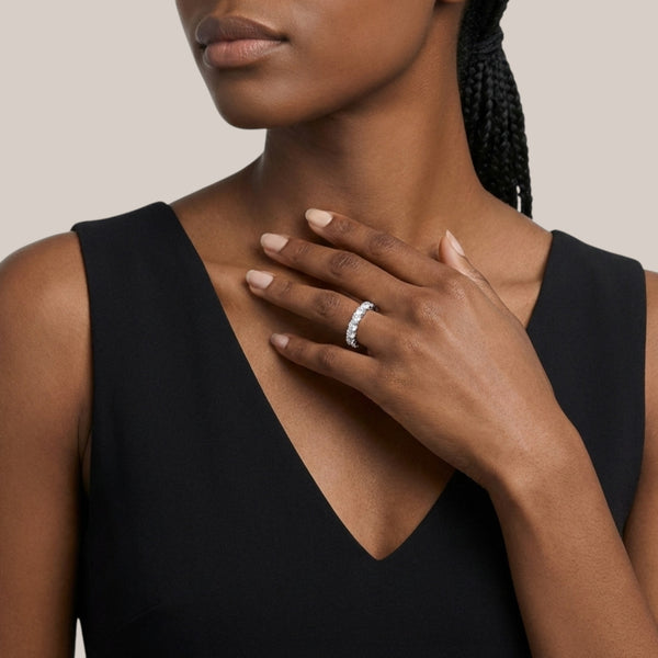 Item | Buy Liz Moissanite Band in 925 Sterling Silver | SPOP Enterprise Global