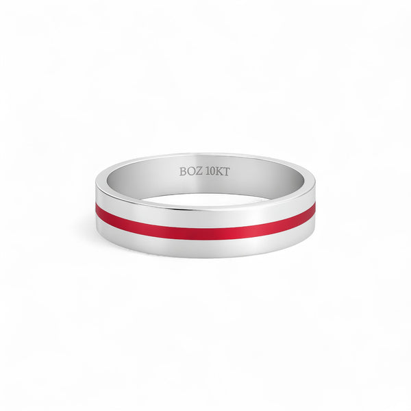 Item | Buy Enamel Line Band in 10KT Gold | SPOP Enterprise Global