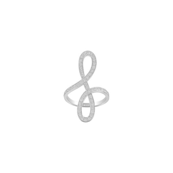 Oiza Infinie Pave Diamond Ring in 18K Gold Item | Buy Oiza Infinie Pave Diamond Ring in 18K Gold | SPOP Enterprise Global