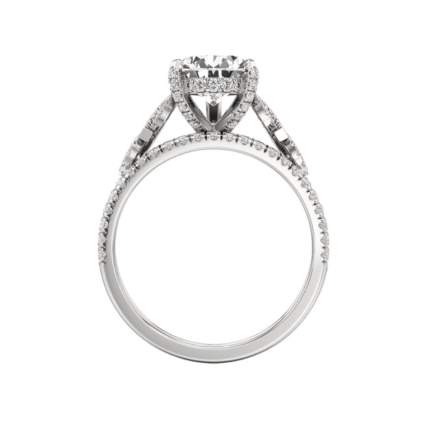 Infinie Signature Pear Cut Moissanite Bride Set in 925 Sterling Silver Item | Buy Infinie Signature Pear Cut Moissanite Bride Set in 925 Sterling Silver | SPOP Enterprise Global