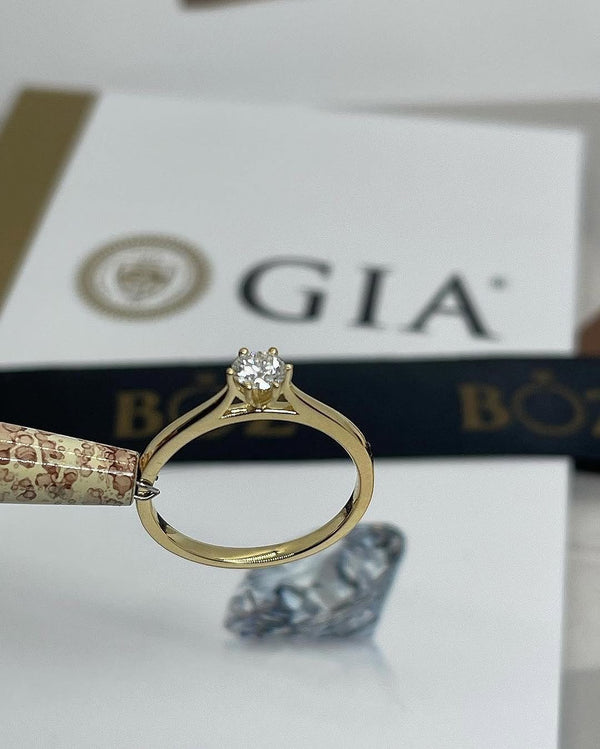 Item | Buy Amina Emerald Cut Moissanite Engagement Ring in 18KT Gold | SPOP Enterprise Global