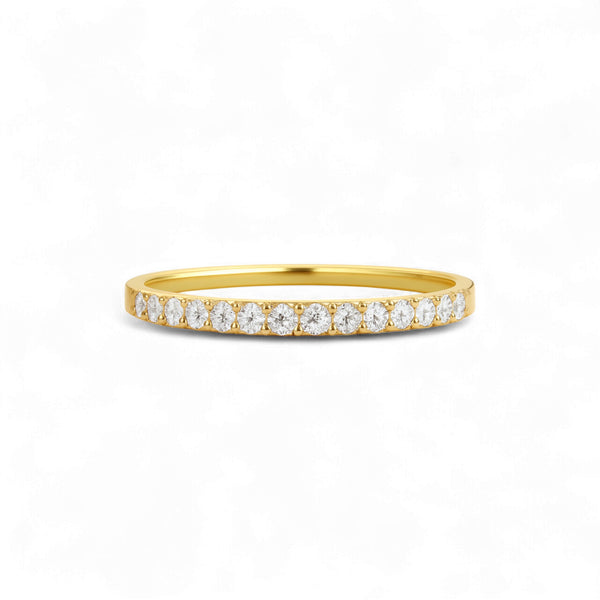 Item | Buy 1.5MM Pave Eternity CZ Band in 10KT Gold | SPOP Enterprise Global