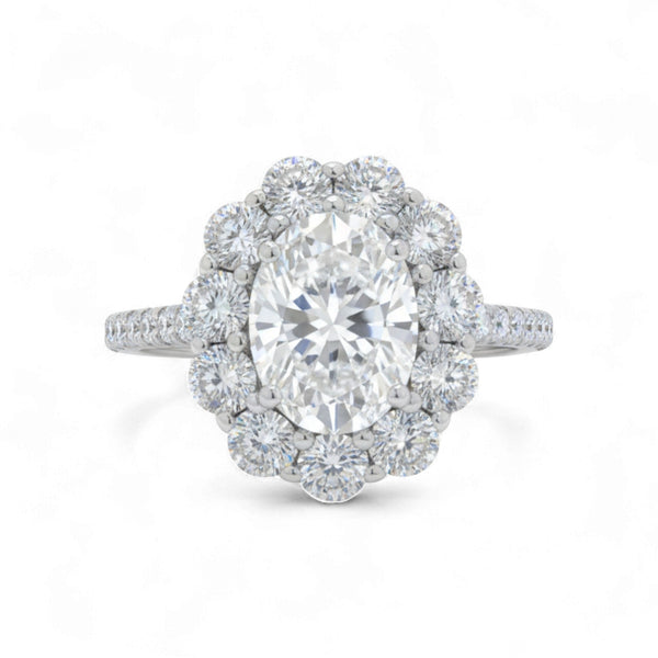 Lavie Oval Cut Moissanite Engagement Ring in 18KT Gold Item | Buy Lavie Oval Cut Moissanite Engagement Ring in 18KT Gold | SPOP Enterprise Global