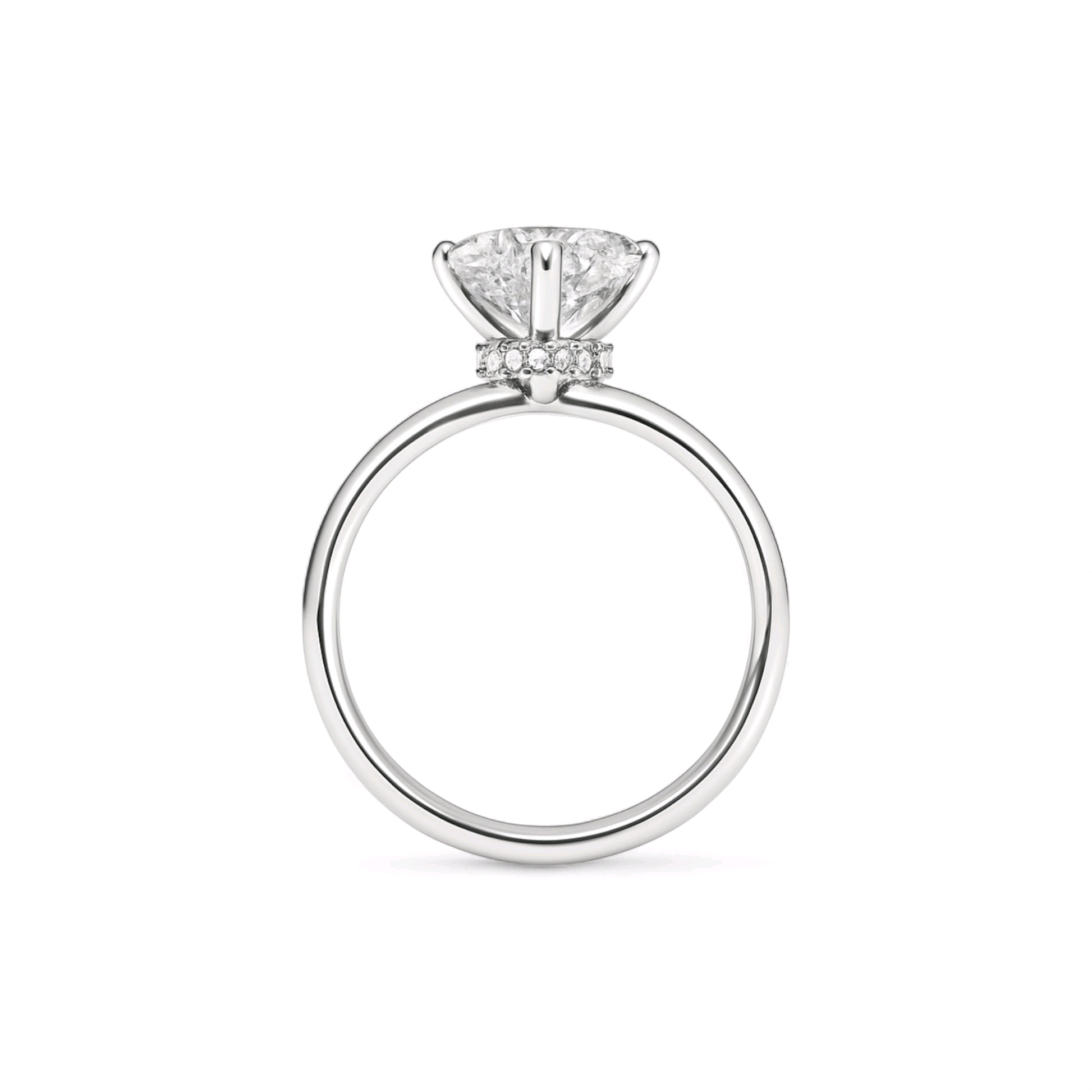 Item | Buy Phoebe CZ Engagement Ring in 18K Gold | SPOP Enterprise Global