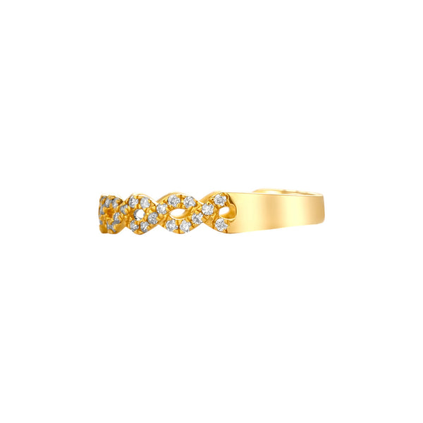 Ola Infinity Diamond Band in 18KT Gold Item | Buy Ola Infinity Diamond Band in 18KT Gold | SPOP Enterprise Global