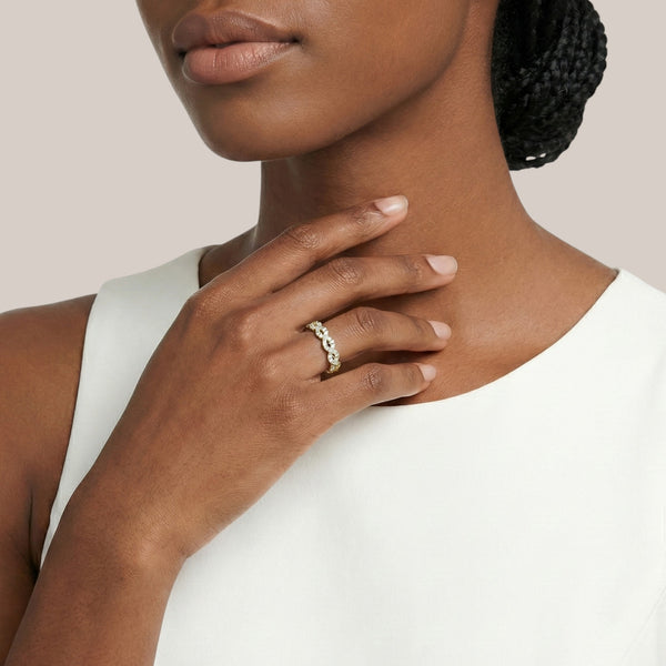 Ola Infinity Diamond Band in 18KT Gold Item | Buy Ola Infinity Diamond Band in 18KT Gold | SPOP Enterprise Global