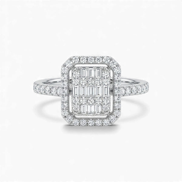 Item | Buy Ellen Radiant Cut Diamond Engagement Ring in 18KT Gold | SPOP Enterprise Global