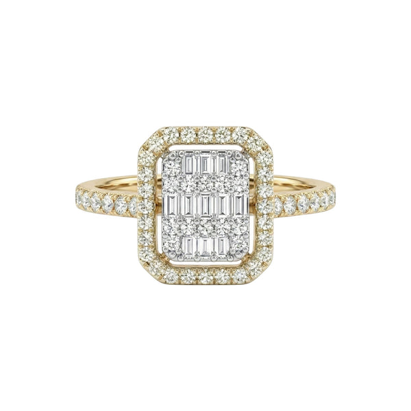 Item | Buy Ellen Radiant Cut Diamond Engagement Ring in 18KT Gold | SPOP Enterprise Global