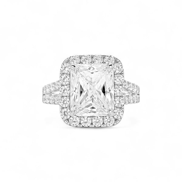 Item | Buy Zoe Radiant Cut Moissanite Engagement Ring in 18K Gold | SPOP Enterprise Global