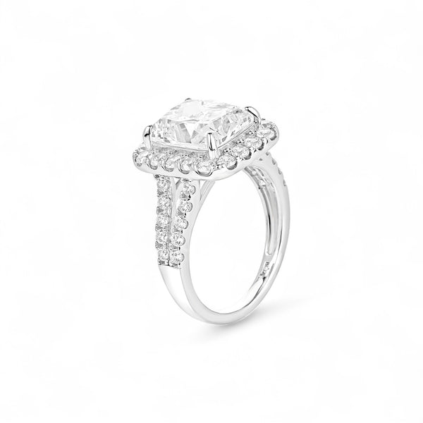 Item | Buy Zoe Radiant Cut Moissanite Engagement Ring in 18K Gold | SPOP Enterprise Global