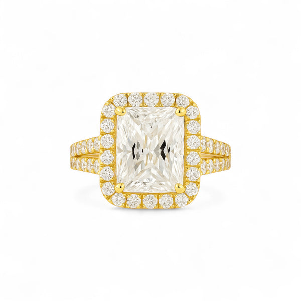Item | Buy Zoe Radiant Cut Moissanite Engagement Ring in 18K Gold | SPOP Enterprise Global