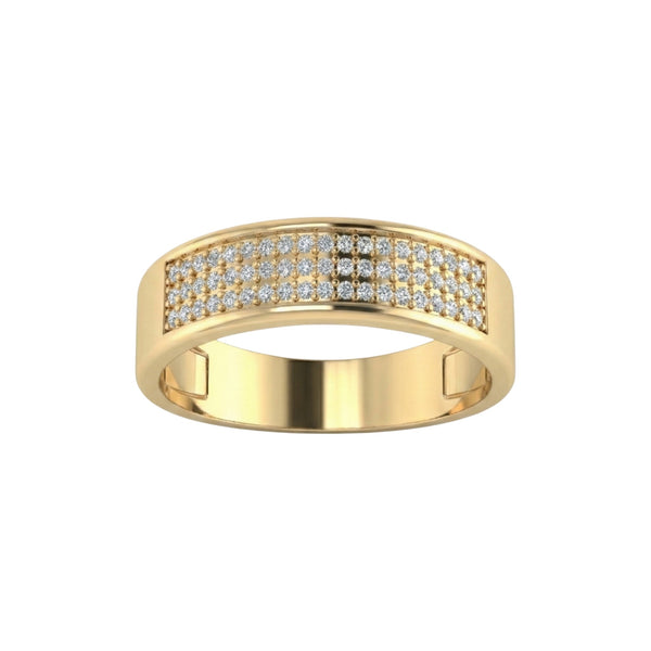 Item | Buy Omoni Pave Natural Diamond Band in 18KT Gold | SPOP Enterprise Global