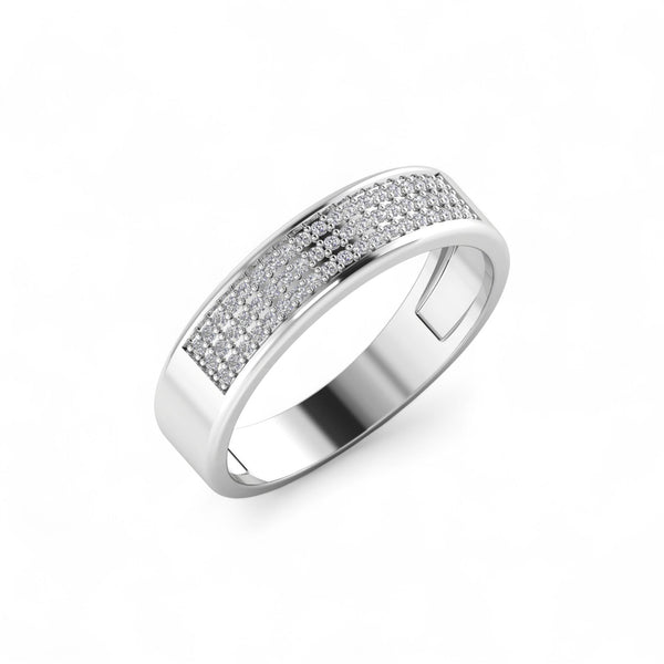 Item | Buy Omoni Pave Natural Diamond Band in 18KT Gold | SPOP Enterprise Global