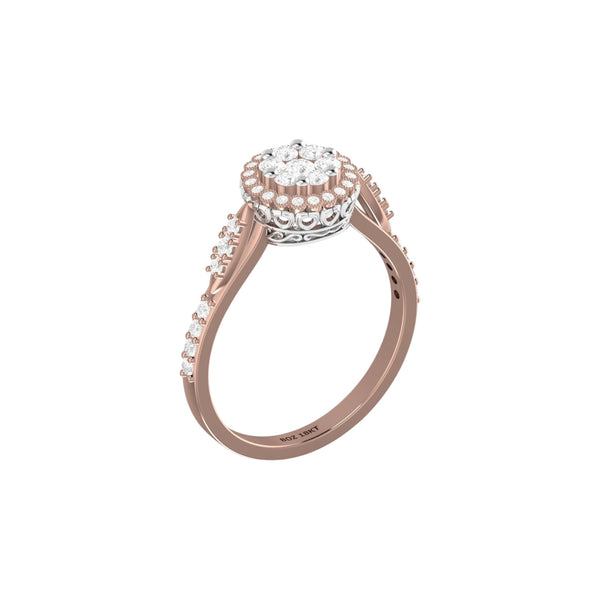 Item | Buy Daisy Natural Diamond Engagement Ring in 18K Gold | SPOP Enterprise Global