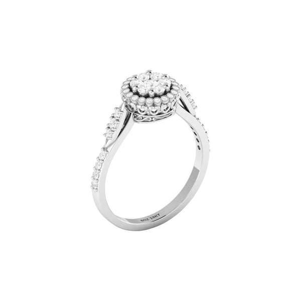 Item | Buy Daisy Natural Diamond Engagement Ring in 18K Gold | SPOP Enterprise Global