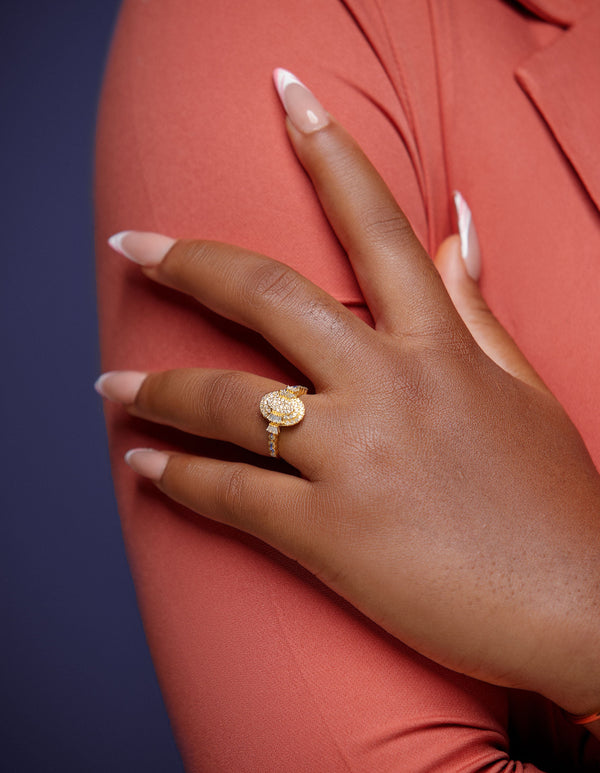 Item | Buy Lucy Oval Cut Diamond Engagement Ring in 18K Gold | SPOP Enterprise Global