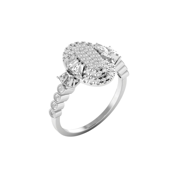 Item | Buy Lucy Oval Cut Diamond Engagement Ring in 18K Gold | SPOP Enterprise Global