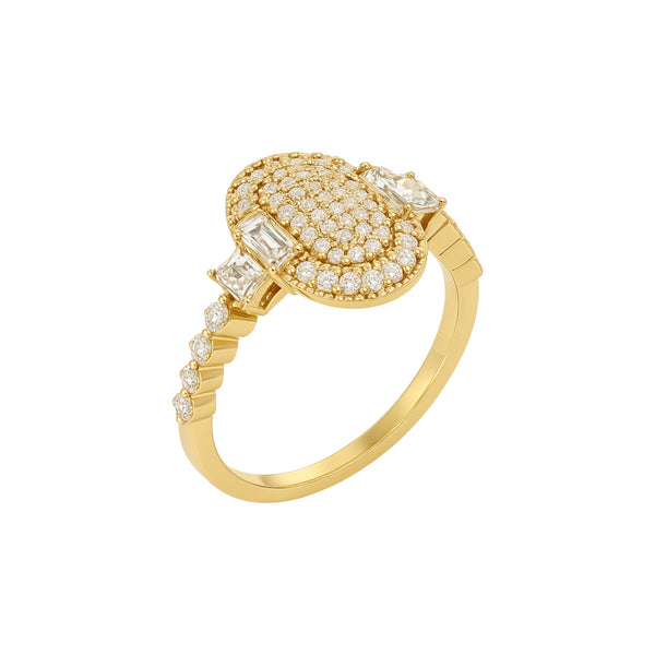 Item | Buy Lucy Oval Cut Diamond Engagement Ring in 18K Gold | SPOP Enterprise Global