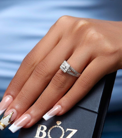 Item | Buy Nora Natural Diamond Engagement Ring in 18K Gold | SPOP Enterprise Global