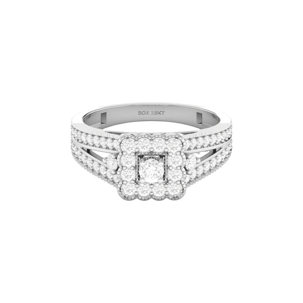 Item | Buy Nora Natural Diamond Engagement Ring in 18K Gold | SPOP Enterprise Global
